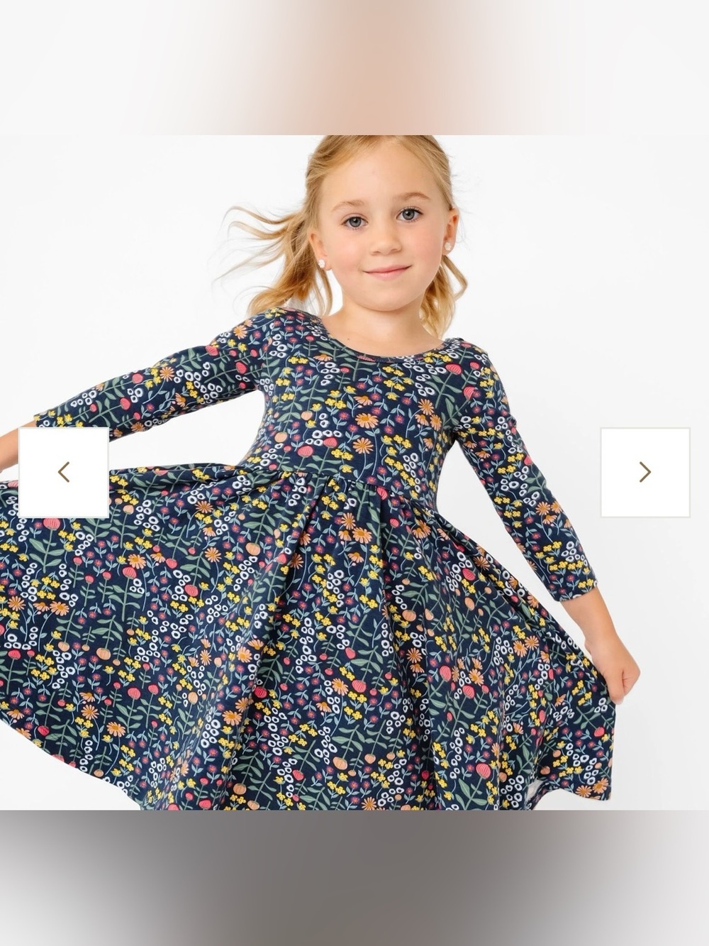 Alice and Ames Hanna Floral Twirl Dress 
size 6 girls